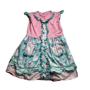 Ruffles by Tutu and Lulu Sheep and Clouds Tunic Size 5-6 Years